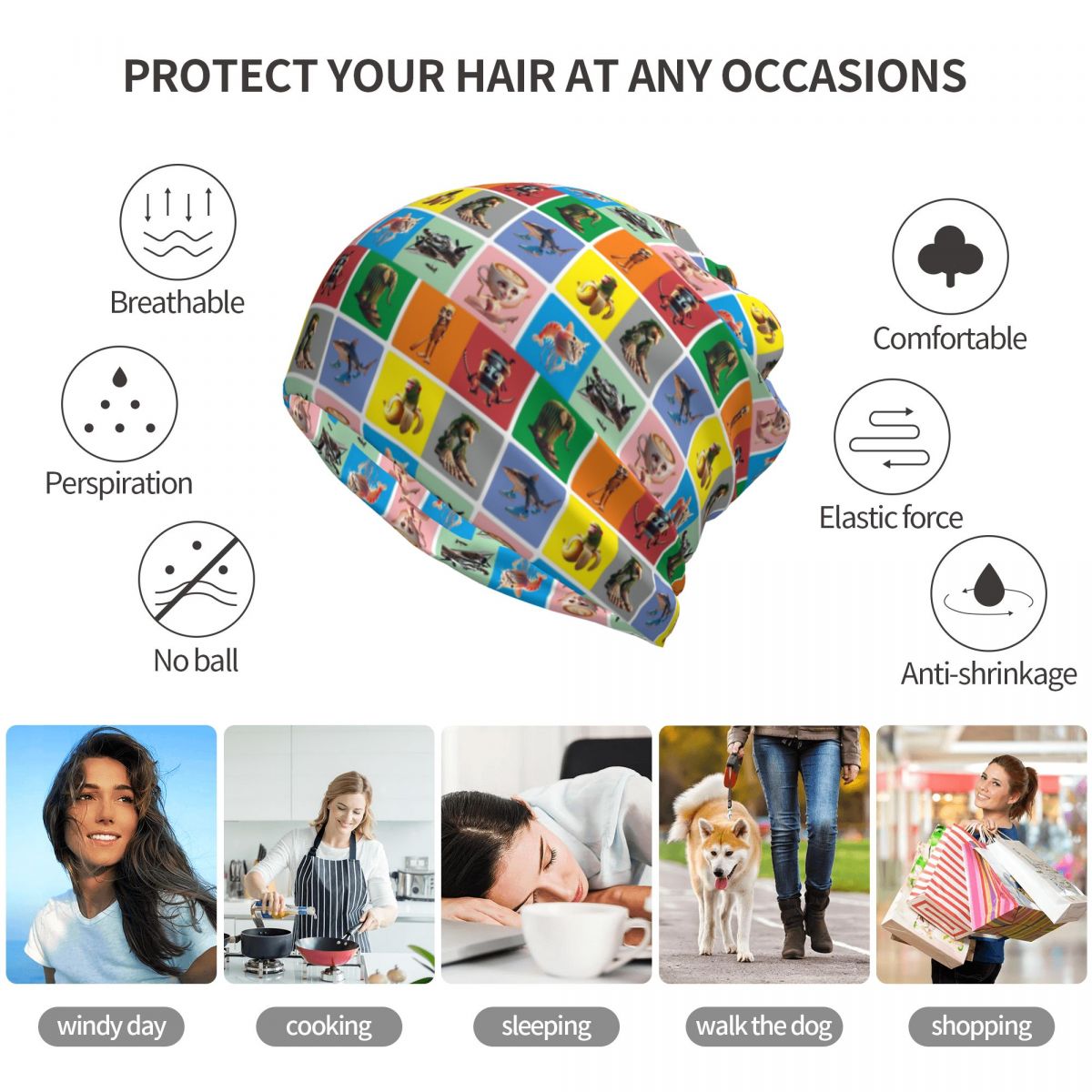Wielofunkcyjna chusta na szyję – Knit Beanie Hat Warm recenzja i cena