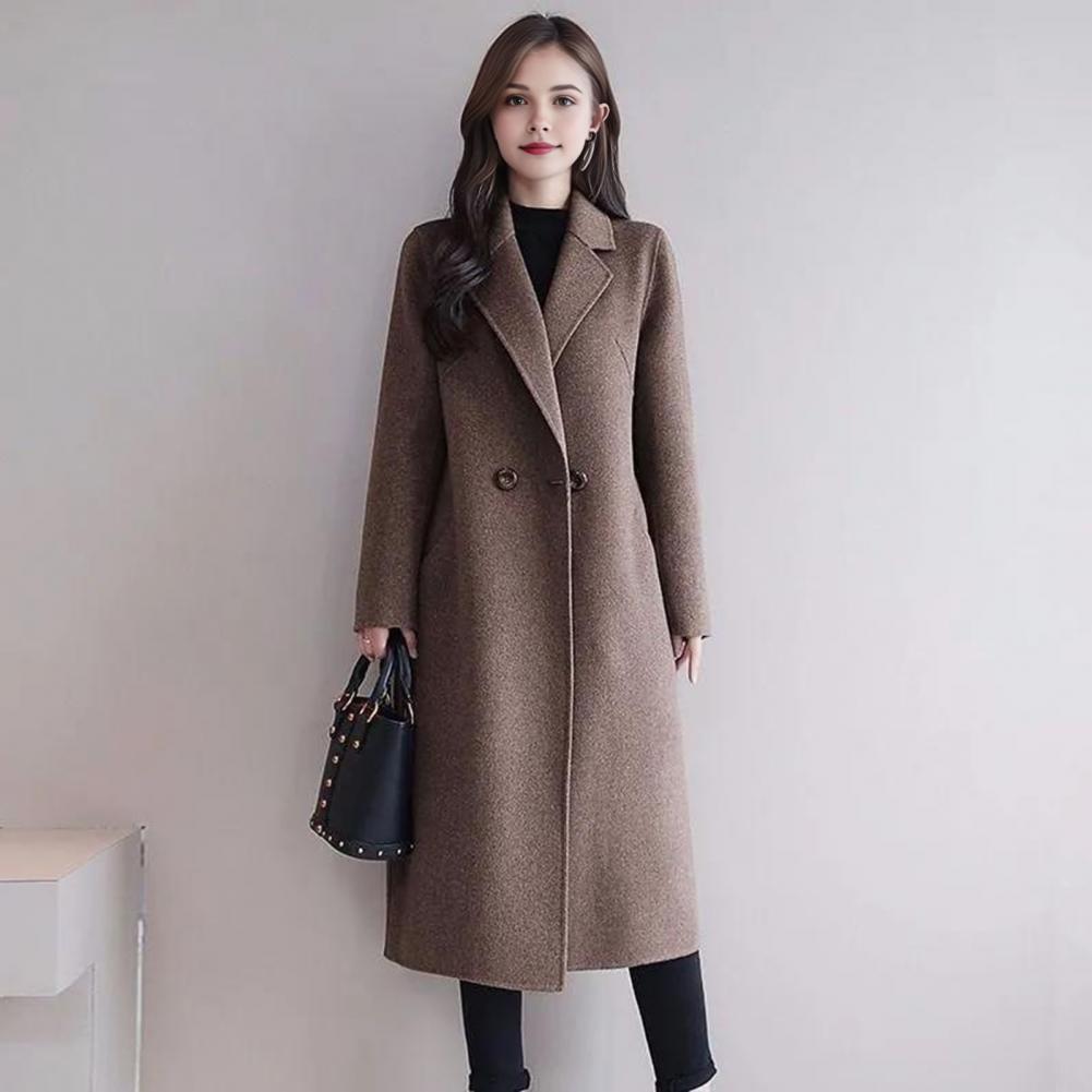 Damski płaszcz wełniany, damsk – Wool Coat Peacoat recenzja i cena