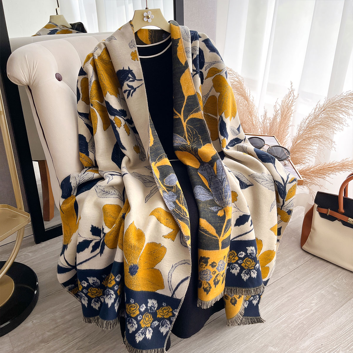 Damskie Grube Luksusowe Zimowe – Shawl Wrap Winter recenzja i cena