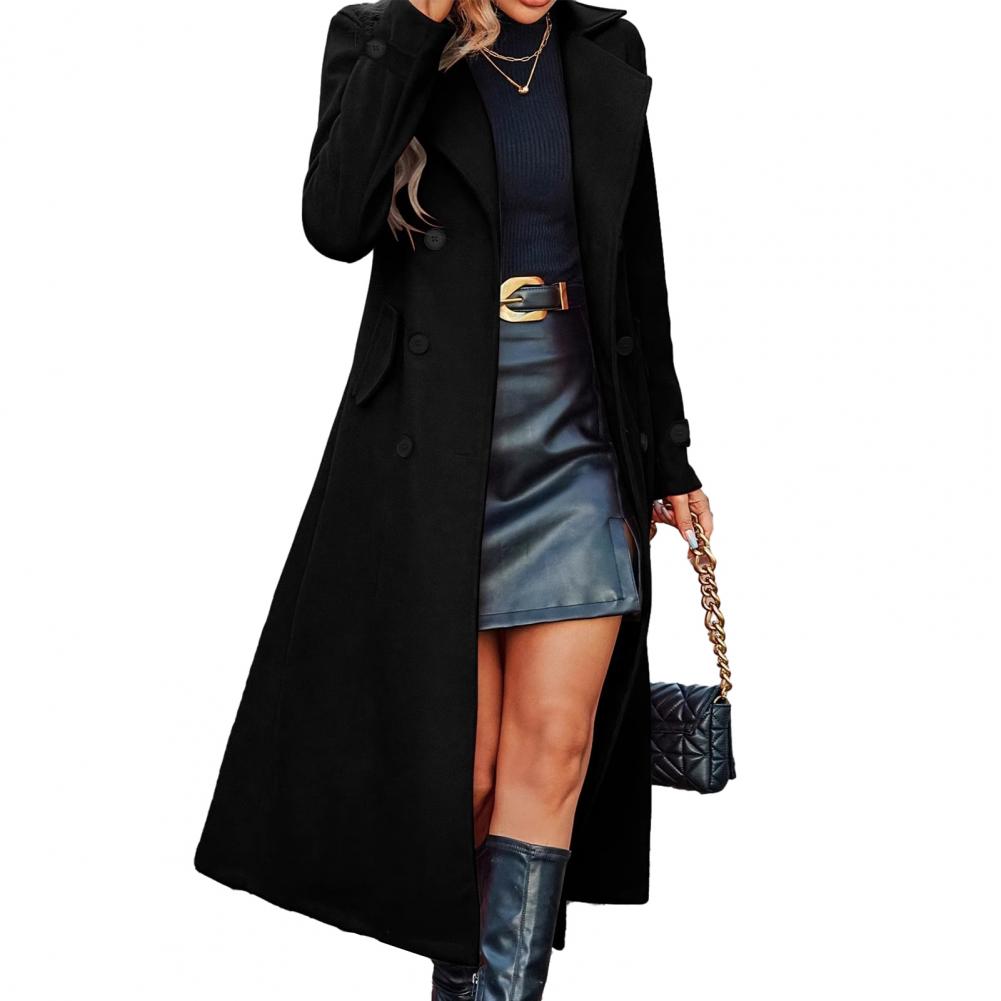 Długi wełniany płaszcz damski  – Wool Coat Peacoat recenzja i cena