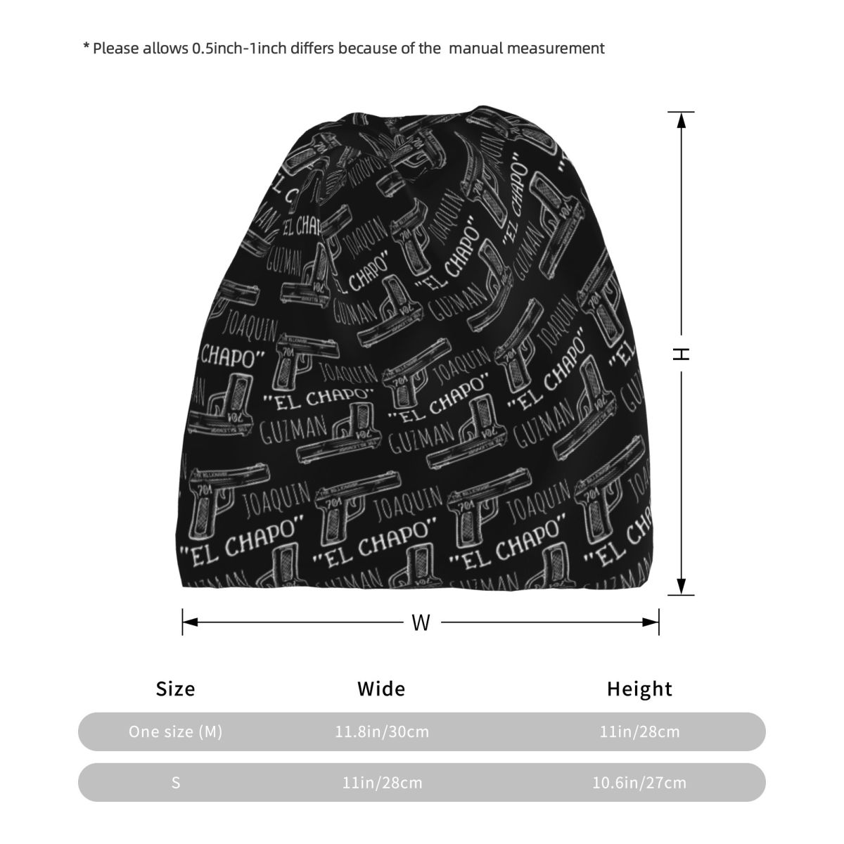 Joaquin El Chapo Guzman Narcos – Knit Beanie Hat Warm recenzja i cena